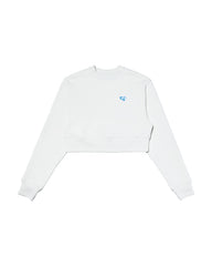Cozy Crop Sweatshirt WHITE